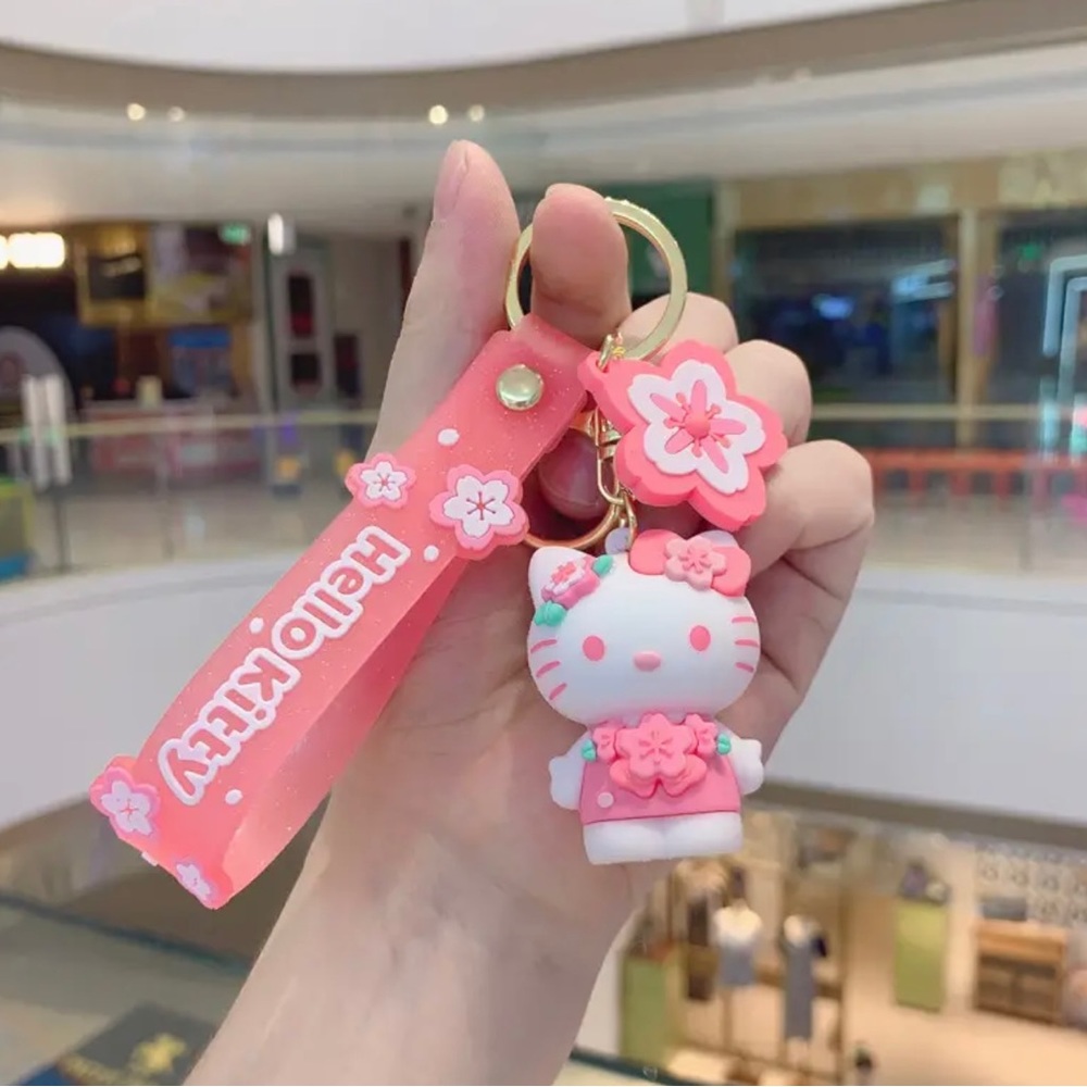 NWT pink Hello Kitty Keychain